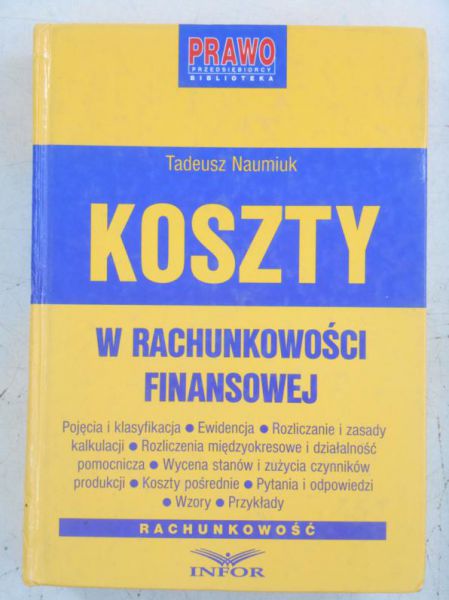 Koszty w rachunkowości finansowej
