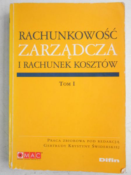 Rachunkowość zarządcza i rachunek kosztów