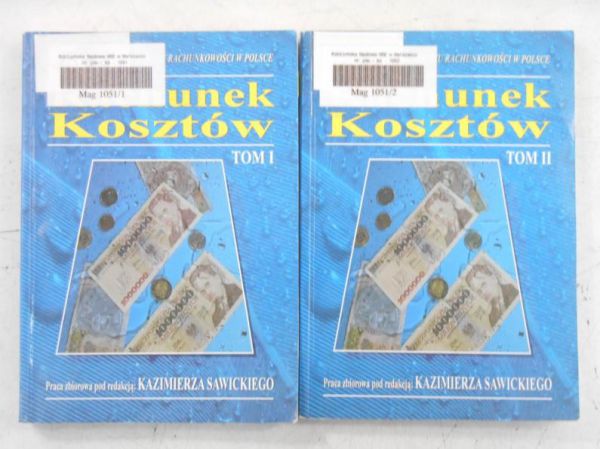 Rachunek kosztów, tom I-II