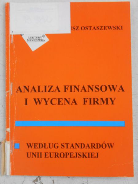 Analiza finansowa i wycena firm