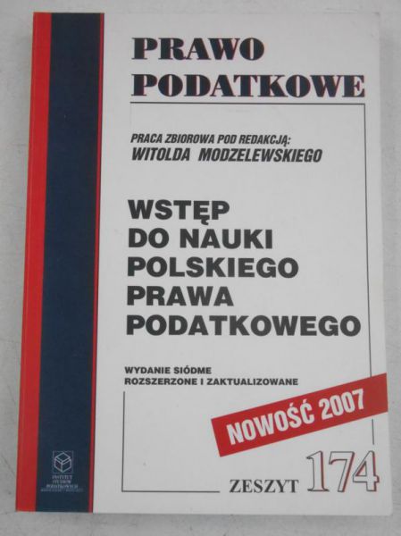 Wstęp do nauki polskiego prawa podatkowego