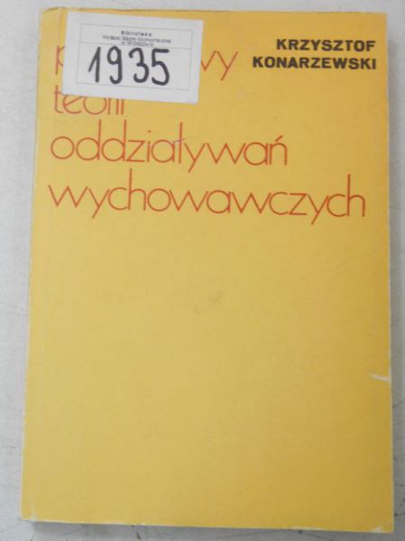 Podstawy teorii oddziaływań wychowawczych