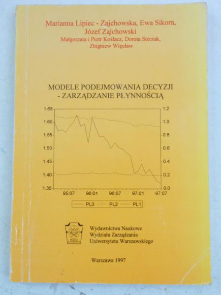 Sikora Ewa - Modele podejmowania decyzji-zarządzanie płynnością