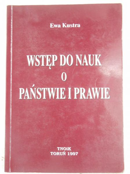 Wstęp do nauk o państwie i prawie