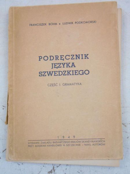 Podręcznik języka szwedzkiego, 1949 r.