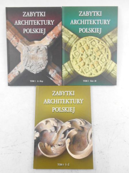 Zabytki architektury polskiej, tom I, II, IV