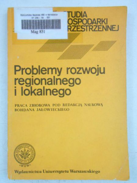 Problemy rozwoju regionalnego i lokalnego