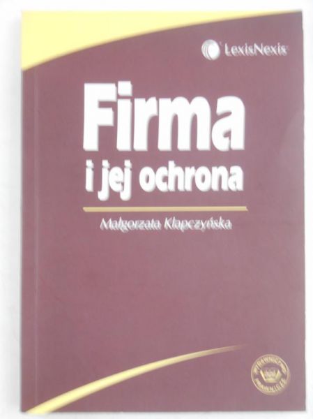 Klapczyńska Małgorzata - Firma i jej ochrona