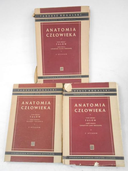 Anatomia człowieka, Tom II, cz. I-III, 1949 r.
