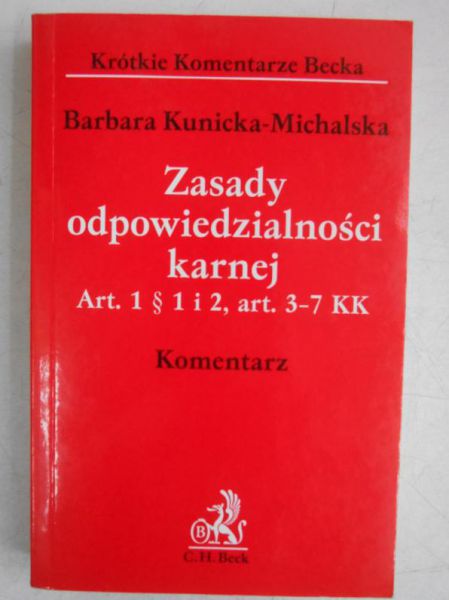 Zasady odpowiedzialności karnej