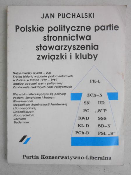 Polskie polityczne partie, stronnictwa, stowarzyszenia, związki i kluby