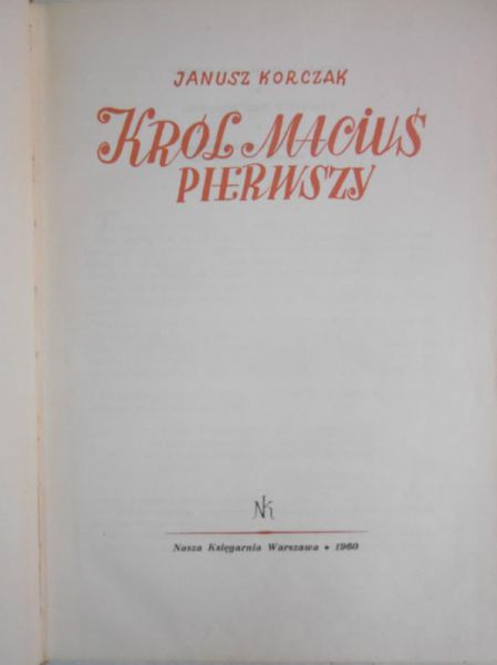 Król Maciuś Pierwszy