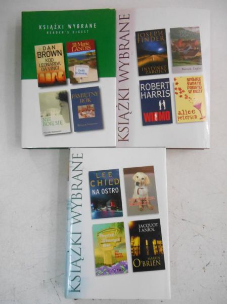 Książki wybrane Reader's Digest. Zestaw 3 książek
