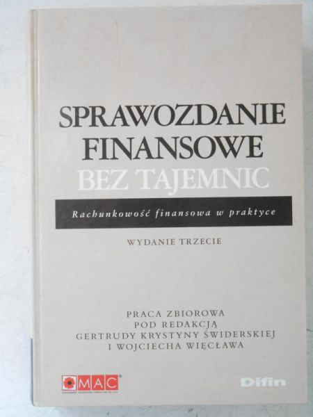 Sprawozdanie finansowe bez tajemnic