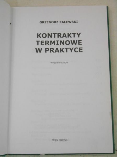 Kontrakty terminowe w praktyce