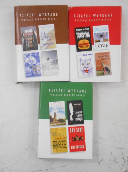 Książki wybrane Reader's Digest, 3 książki