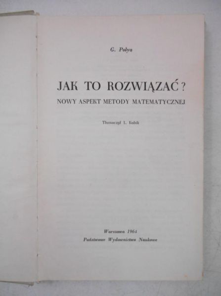 Jak to rozwiązać? Nowy aspekt metody matematycznej