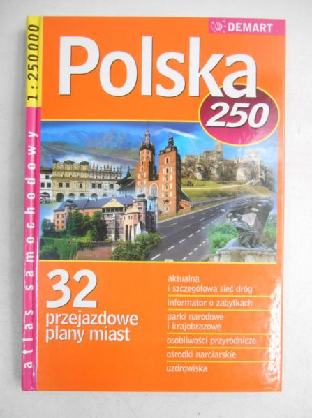Polska Atlas samochodowy 1:250 000