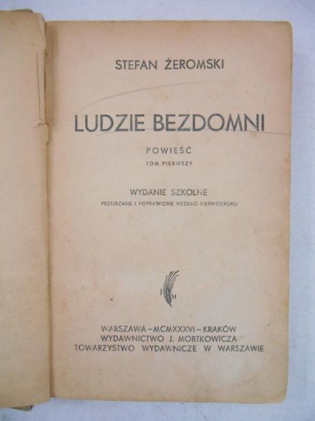 Ludzie bezdomni, 1936 r.