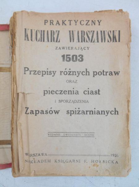 Praktyczny kucharz warszawski, 1926 r.