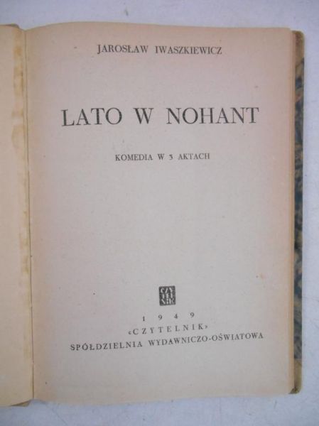 Lato w Nohant, 1949 r.
