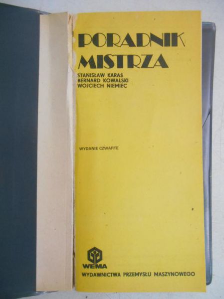 Karaś Stanisław  - Poradnik Mistrza