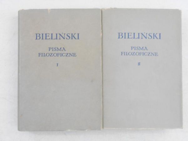 Bieliński Wissarion - Pisma filozoficzne, Tom I-II BKF