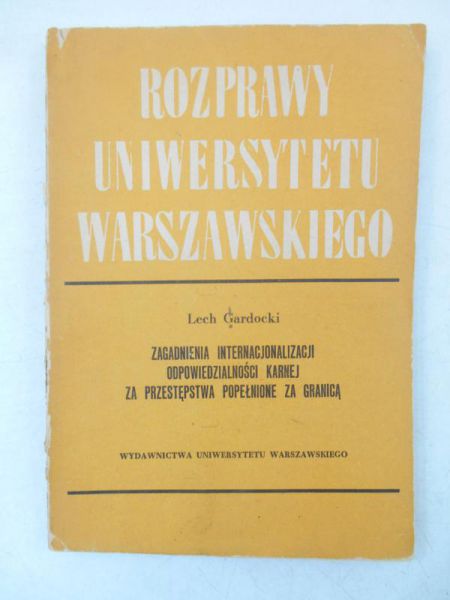 Gardocki  - Rozprawy Uniwersytetu Warszawskiego
