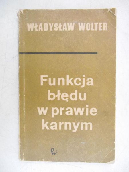 Funkcja błędu w prawie karnym