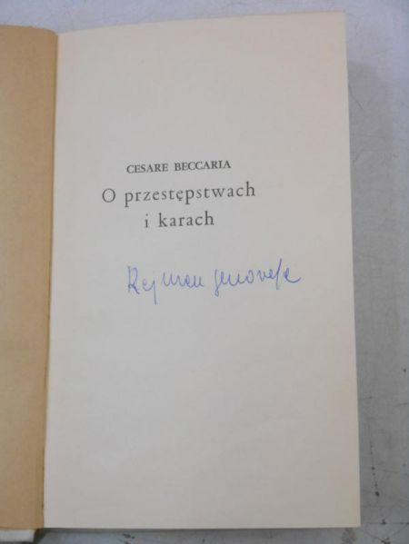 O przestępstwach i karach