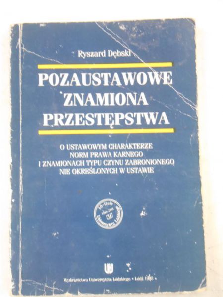 Pozaustawowe znamiona przestepstwa