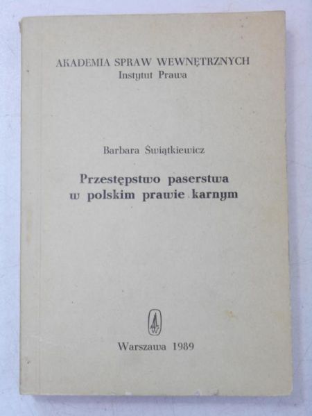 Przestępstwo paserstwa w polskim prawie karnym
