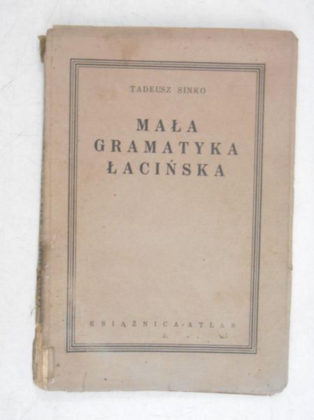 Mała gramatyka łacińska, 1936 r.