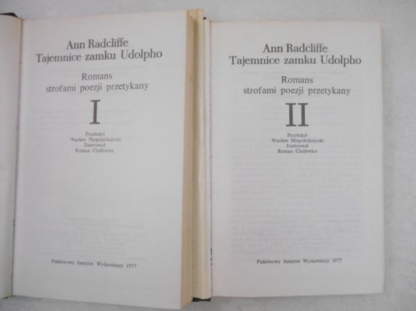 Radcliffe Ann - Tajemnice zamku Udolpho, Tom I - II