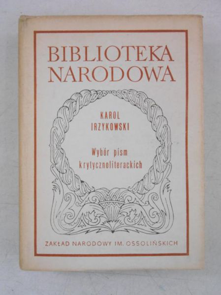 Wybór pism krytycznoliterackich, BN