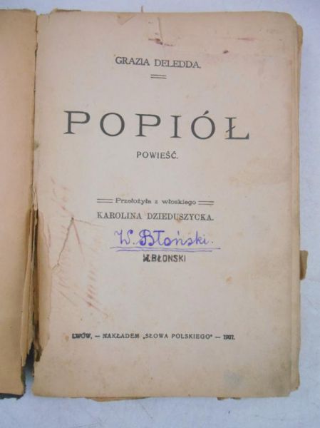 Popiół, 1907 r.