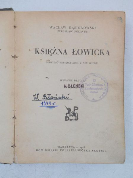 Księżna Łowicka, 1928 r.