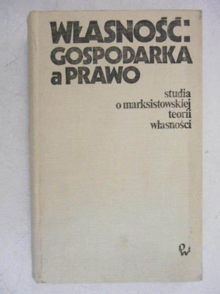 Własność: gospodarka a prawo