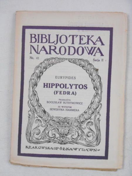 Hippolytos (Fedra), 1928 r.