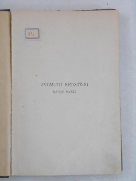 Zygmunt Krasiński, 1912 r.
