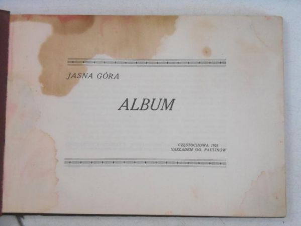 Jasna Góra. Album, 1928 r.