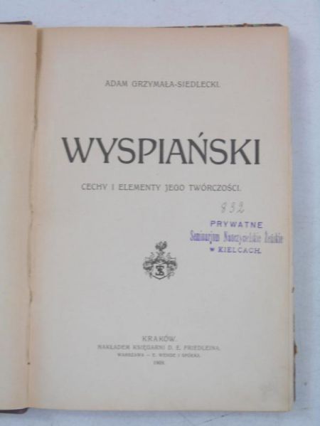 Wyspiański, 1909 r.