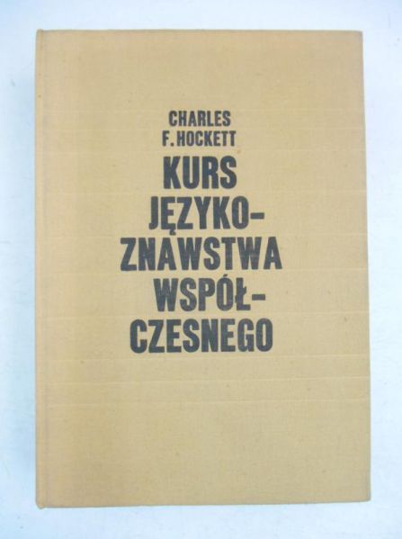 Hockett Charles - Kurs językoznawstwa współczesnego