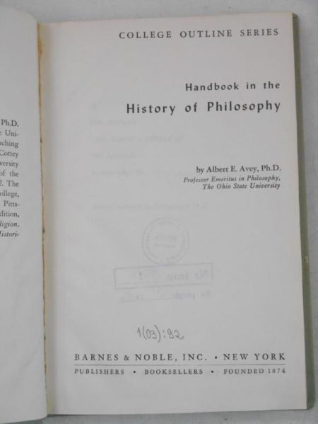 History of Philosophy