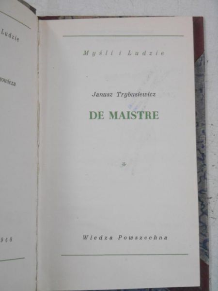 De Maistre