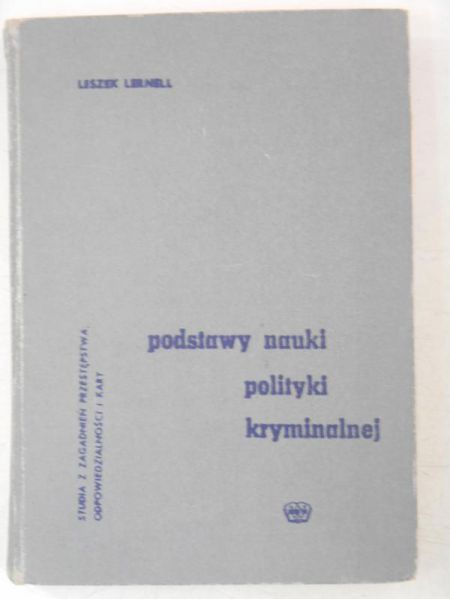 Podstawy nauki polityki kryminalnej