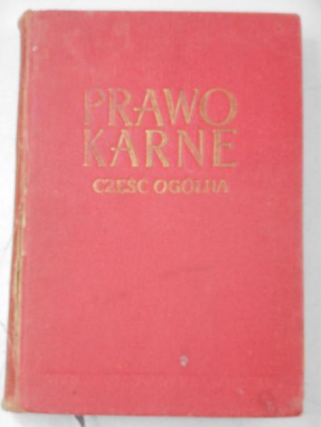 Prawo karne. Część ogólna