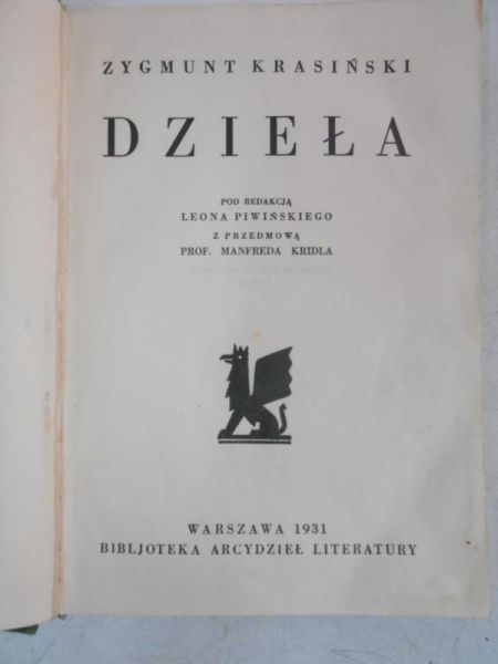 Dzieła, 1931 r.
