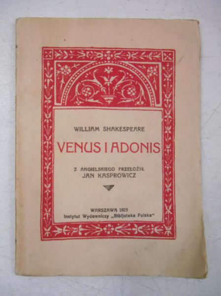 Venus i Adonis, 1923 r.