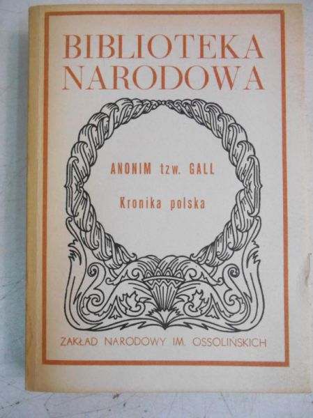 Gall Anonim - Kronika polska, BN